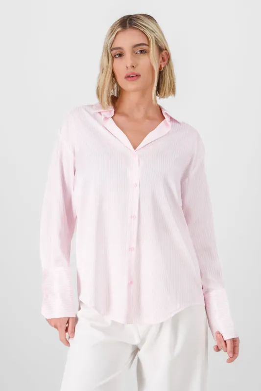 Blusa satin rayas manga larga Hypsters sold by Shasa