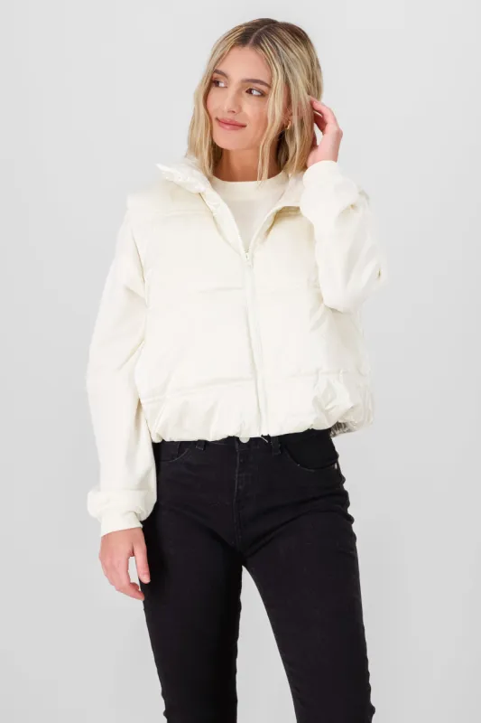 Chaleco capitonado efecto piel matte sold by Shasa