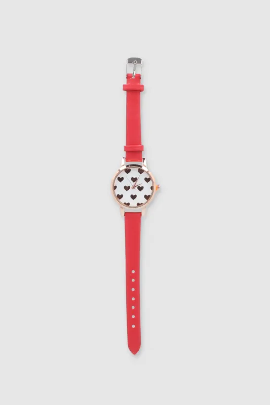 RELOJ CARA CORAZONES sold by Shasa