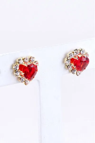 Aretes studs corazón sold by Shasa product image thumbnail 2