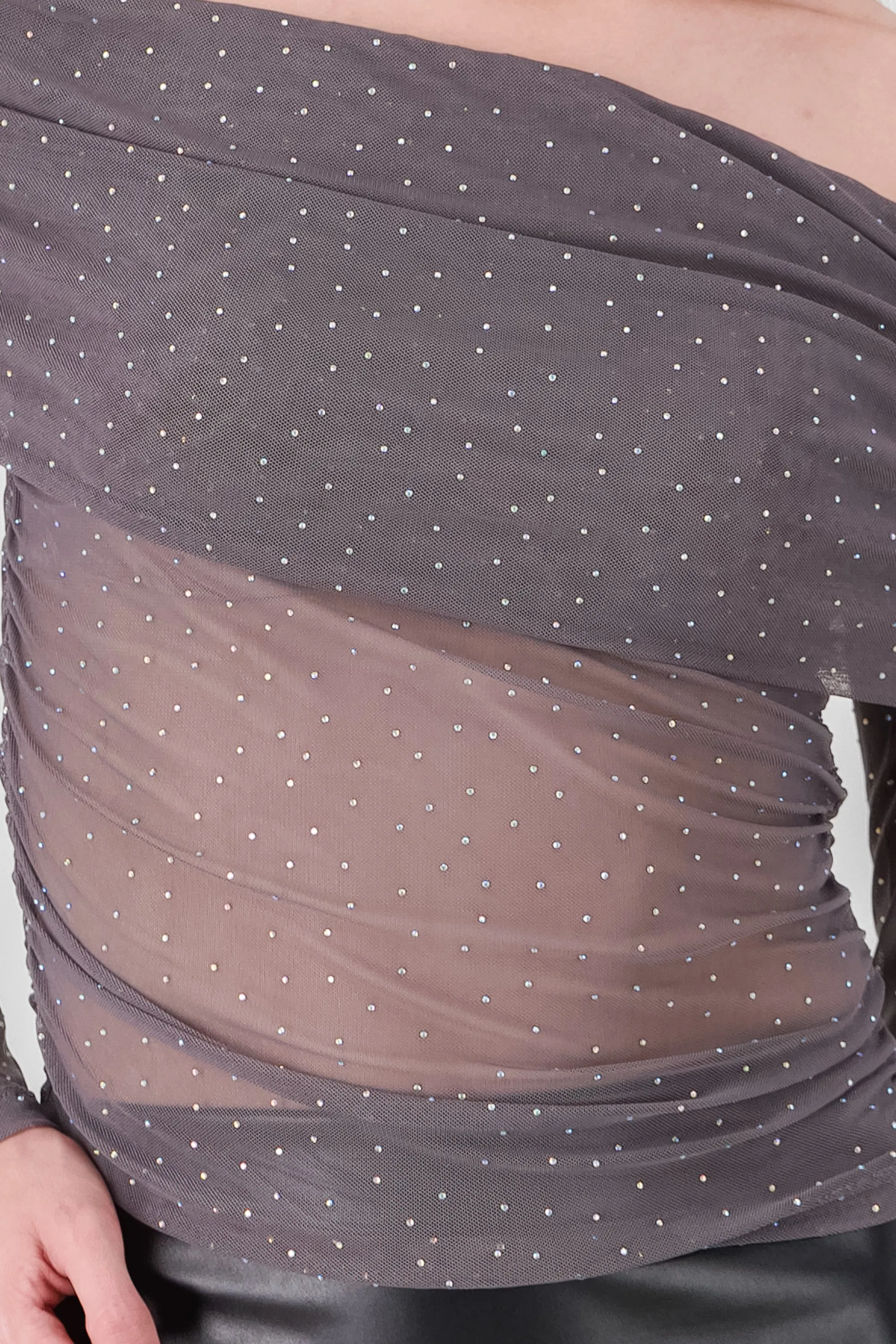 Blusa sin hombros con brillos sold by Shasa product image thumbnail 5