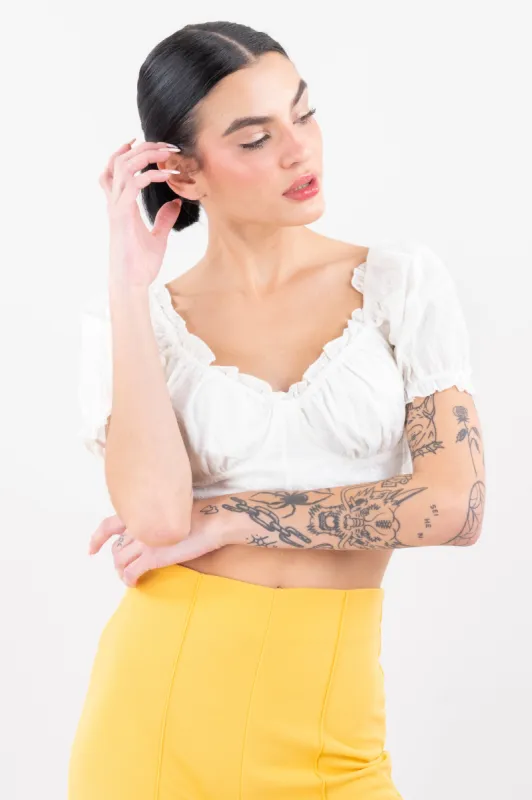 Top copas olán estrellas bordadas sold by Shasa