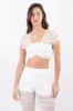 Top crop eyelet aro sold by Shasa