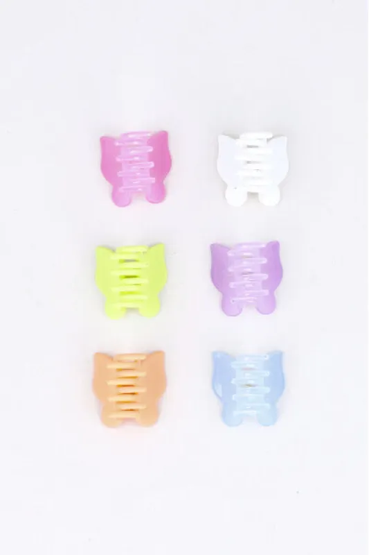 Set 6 piezas pinza midi mariposa sold by Shasa