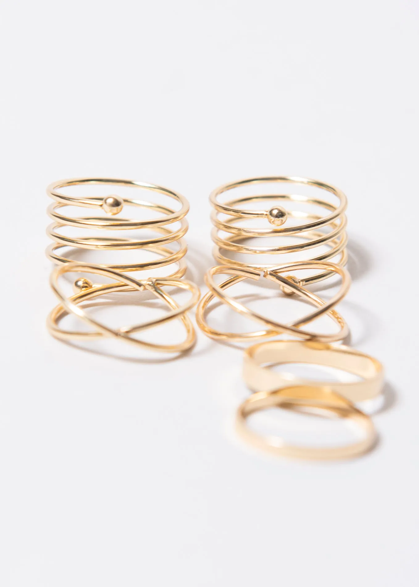 Set 5 piezas anillos resorte sold by Shasa