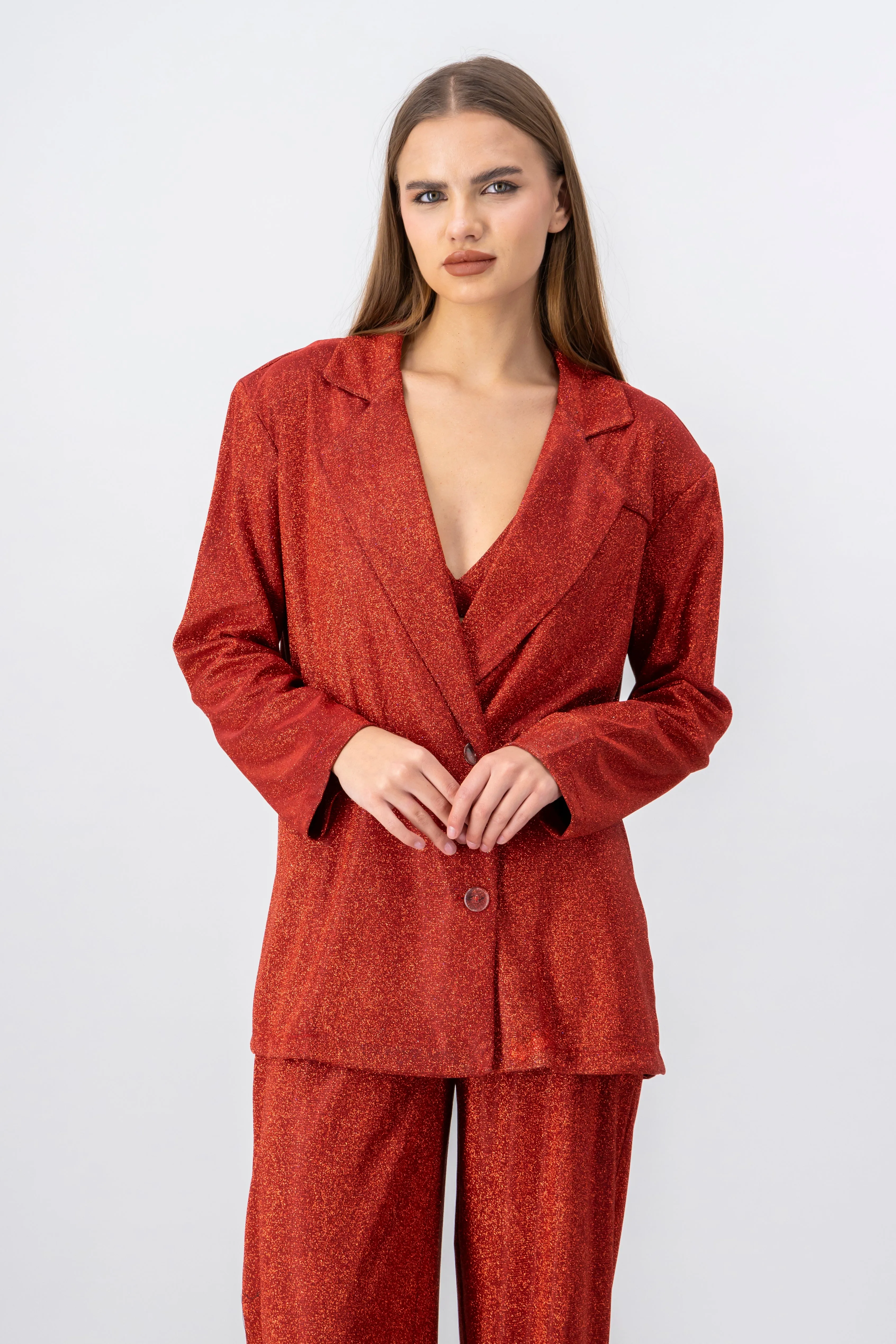 Blazer largo botones cruzados brillos sold by Shasa product image thumbnail 2