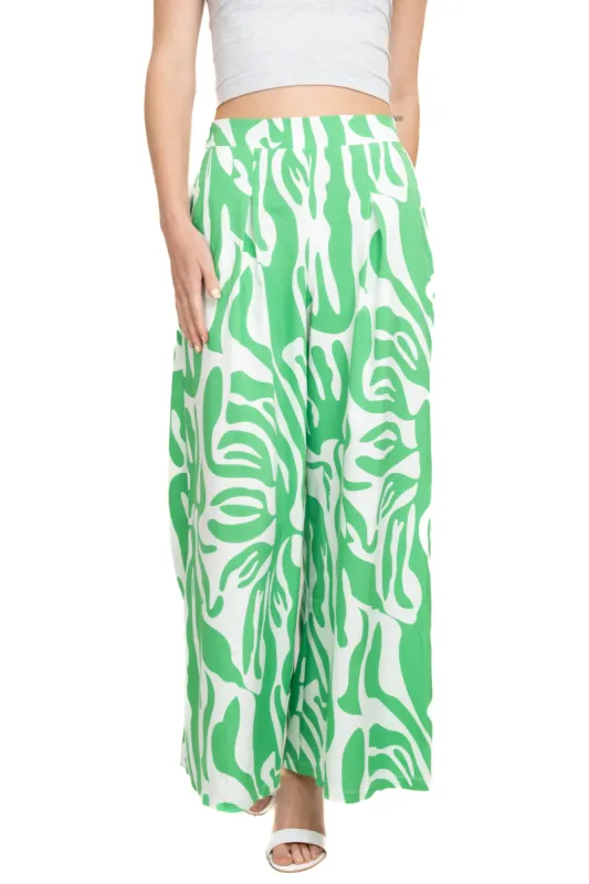 Pantalón super wide leg estampado sold by Shasa