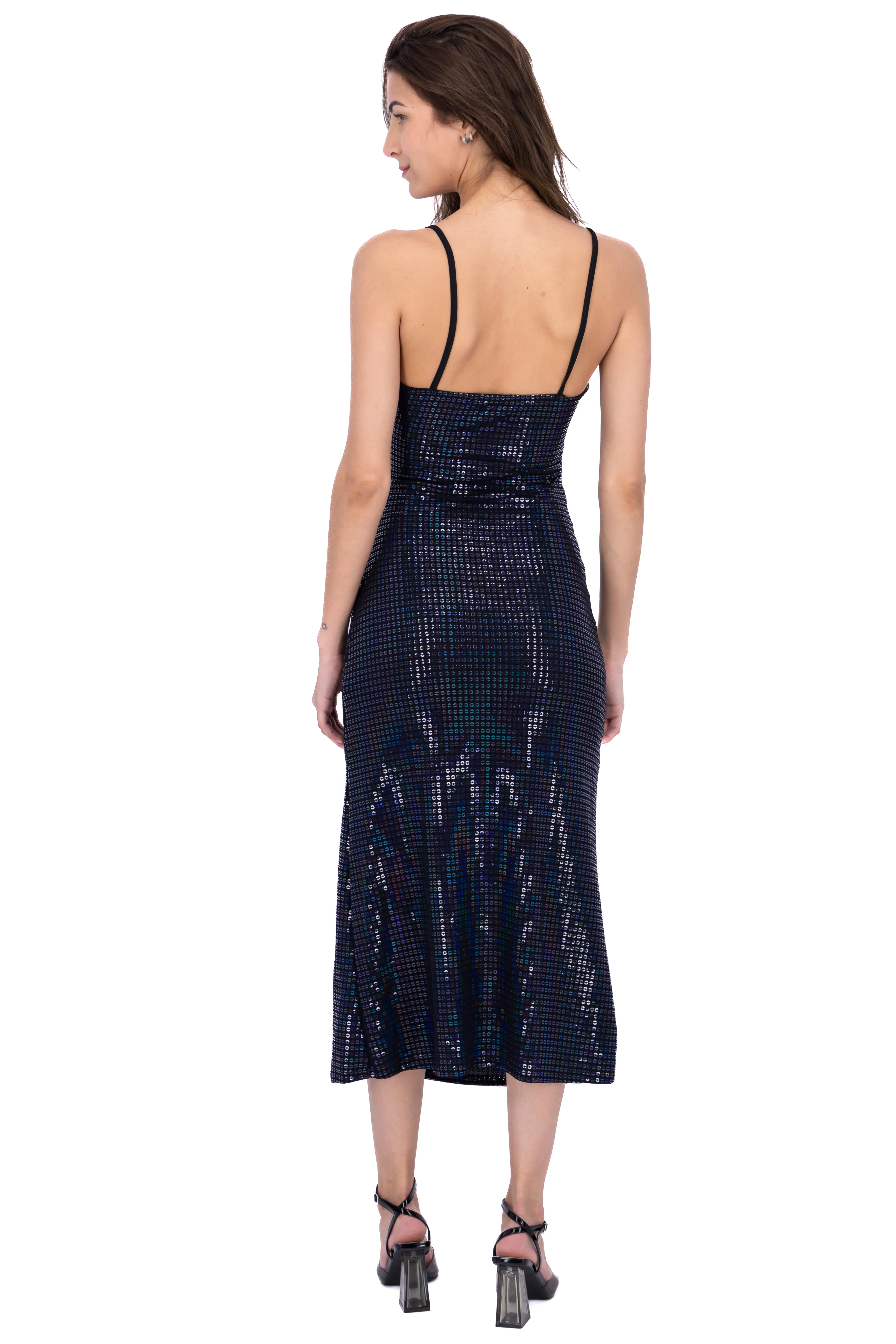 Vestido midi cruzado lentejuela sold by Shasa product image thumbnail 4