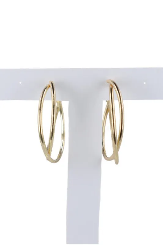 Arracadas líneas cruzadas sold by Shasa