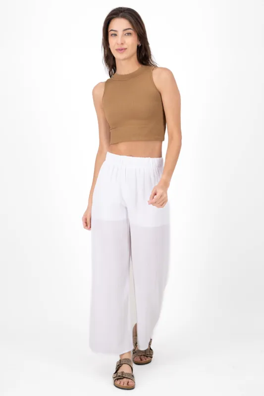 Pantalón Wide Leg Cintura Elástico sold by Shasa