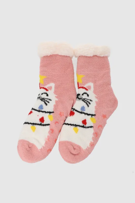 Pantucalceta gatito navideño sold by Shasa
