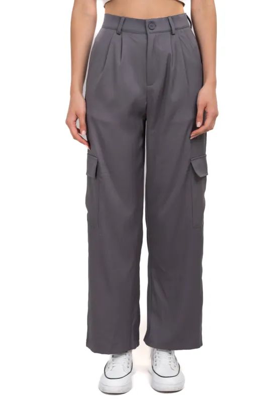 Pantalón wide leg satín bolsos sold by Shasa