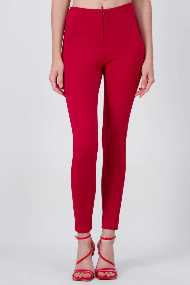 Pantalón Skinny Cintura Alta Pinzas sold by Shasa product image thumbnail 2