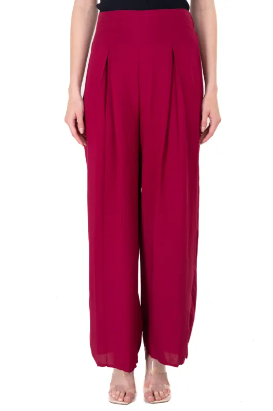 Pantalón culotte cintura alta pinzas sold by Shasa