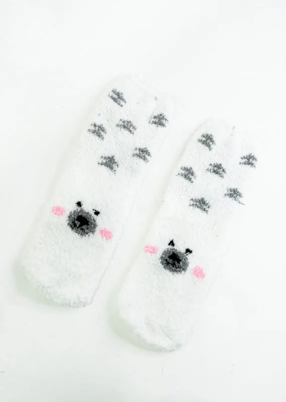 Calceta suave acanalada osito polar sold by Shasa