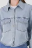 Chamarra crop oversize sold by Shasa