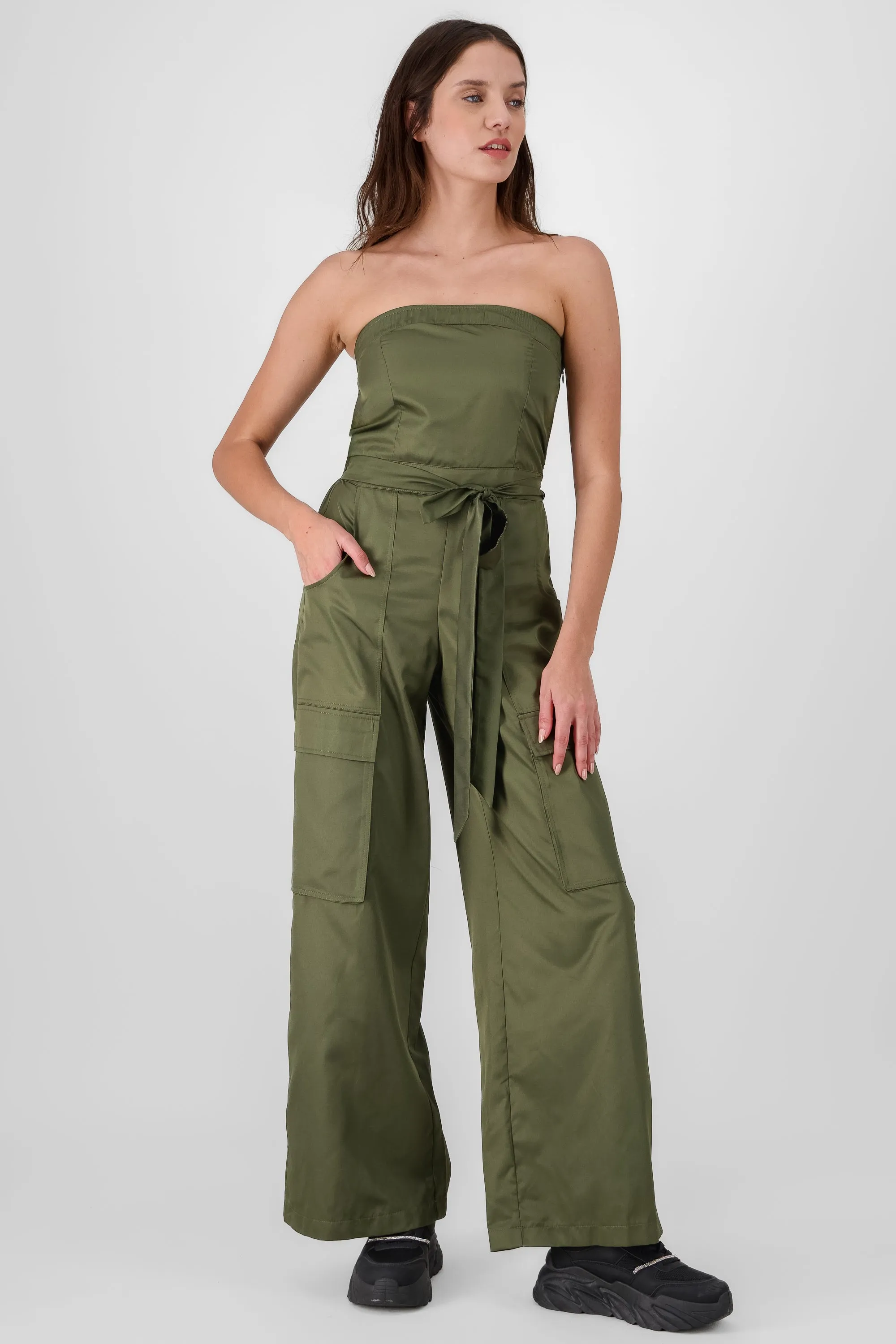 Jumpsuit strapples cargo sold by Shasa