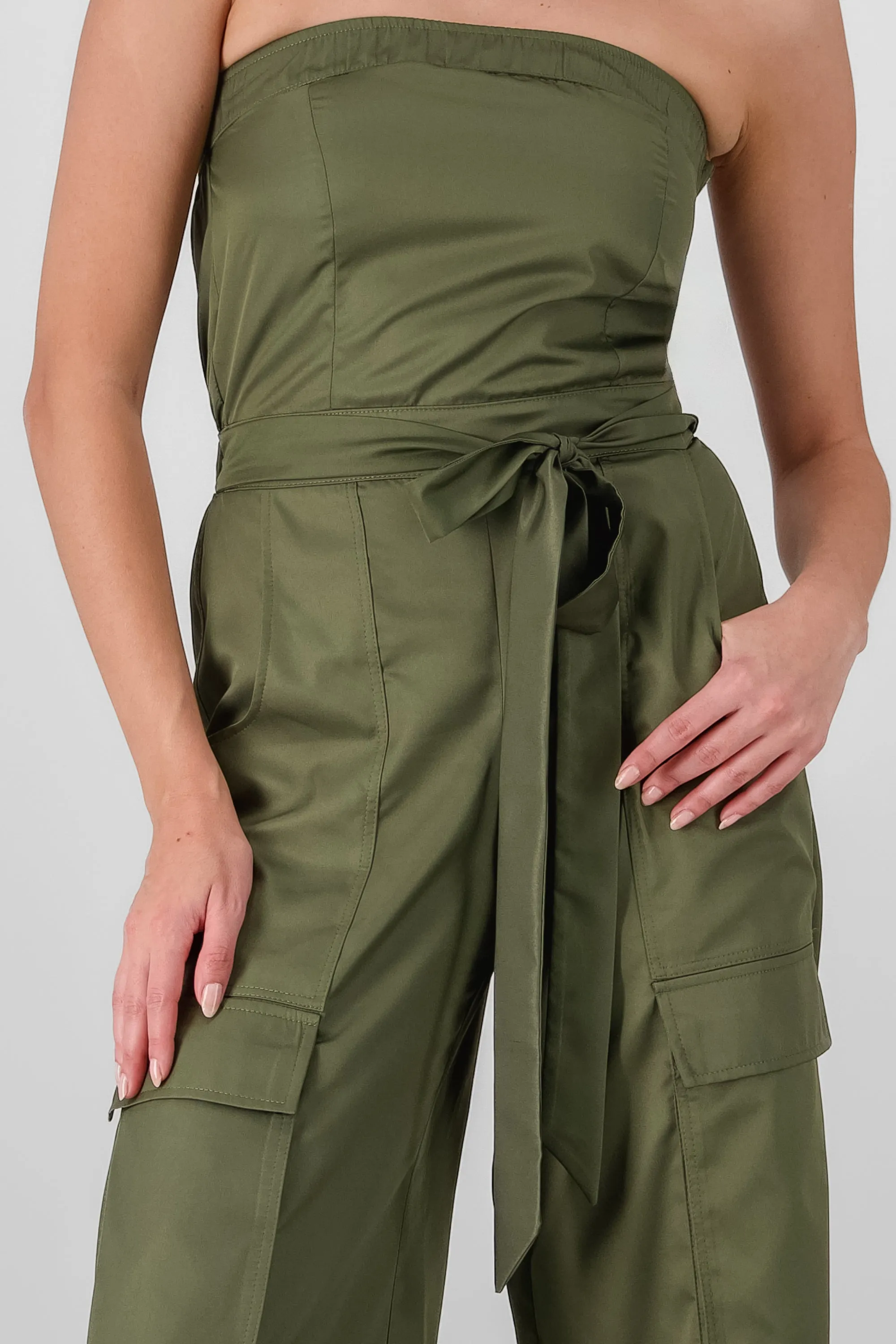 Jumpsuit strapples cargo sold by Shasa product image thumbnail 5