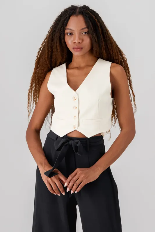 Chaleco escote V Con Botones sold by Shasa