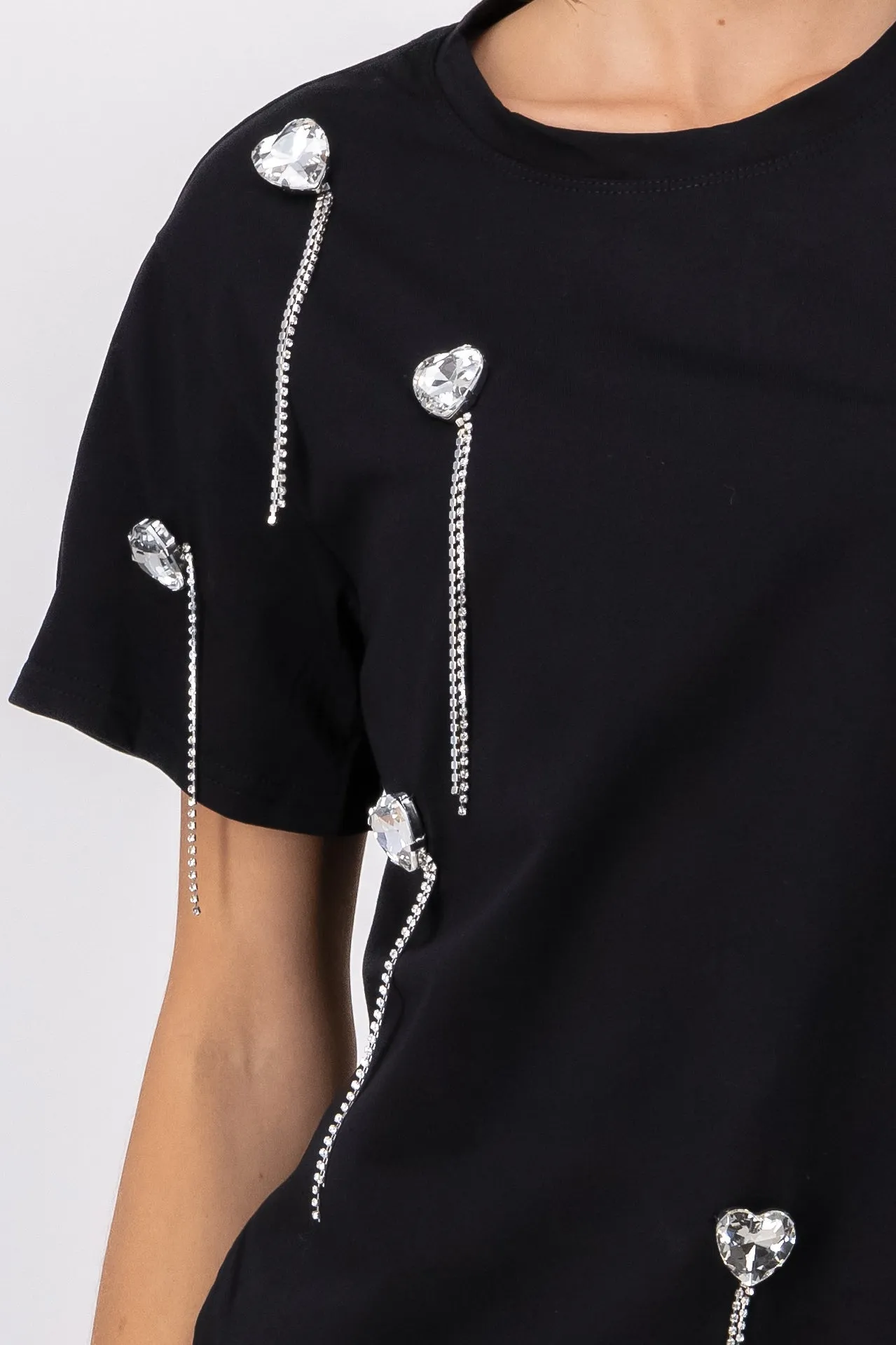 T-shirt manga corta detalle corazones sold by Shasa product image thumbnail 5