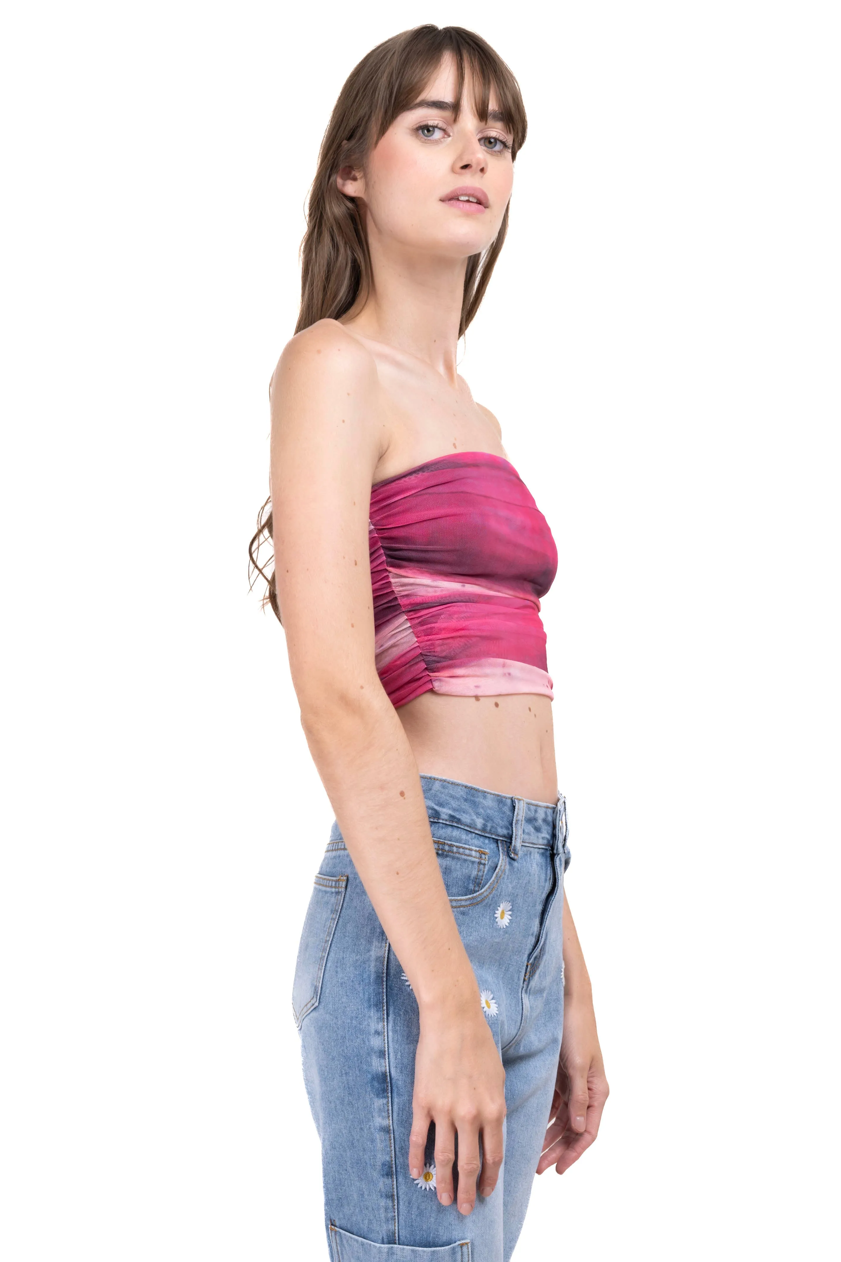 Top strapless mesh estampado sold by Shasa product image thumbnail 3