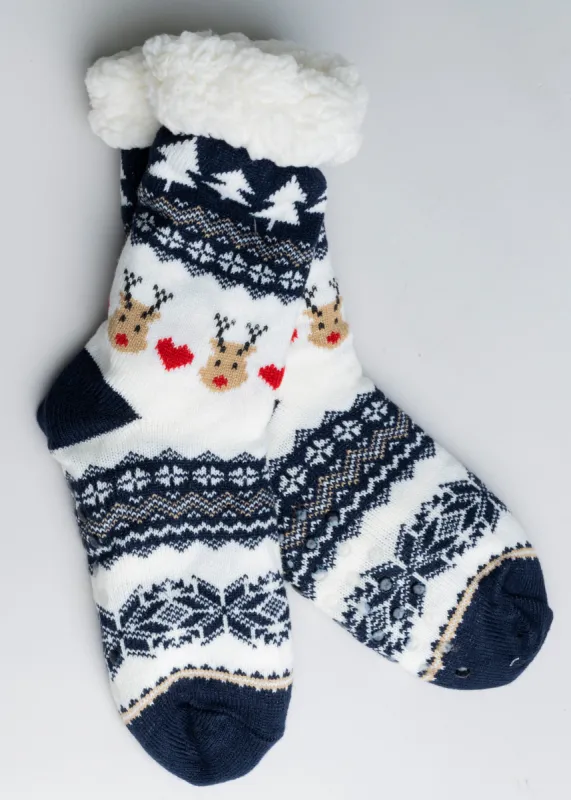 Pantucalcetas navideñas renos sold by Shasa