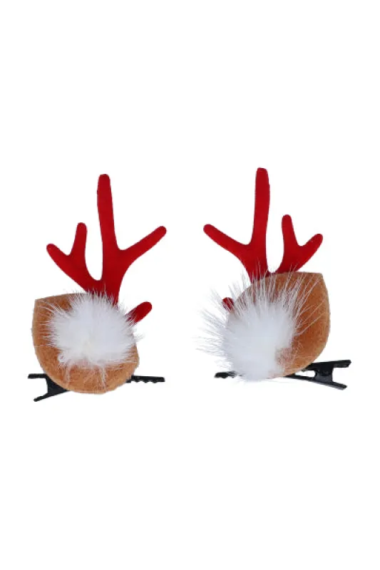 Broches cabello cuernos reno sold by Shasa