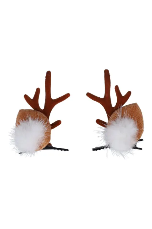 Broches cabello cuernos reno sold by Shasa