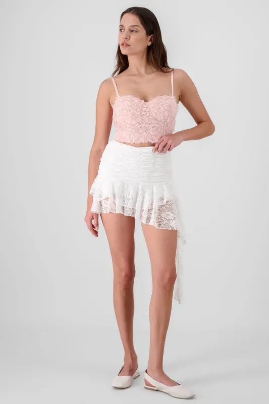 Mini falda con encaje sold by Shasa