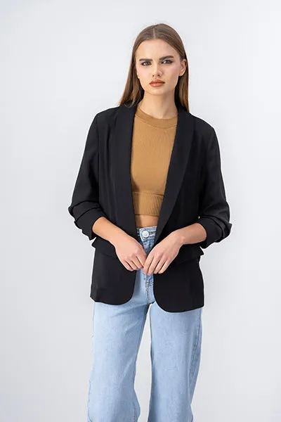 Saco liso manga plisada sold by Shasa