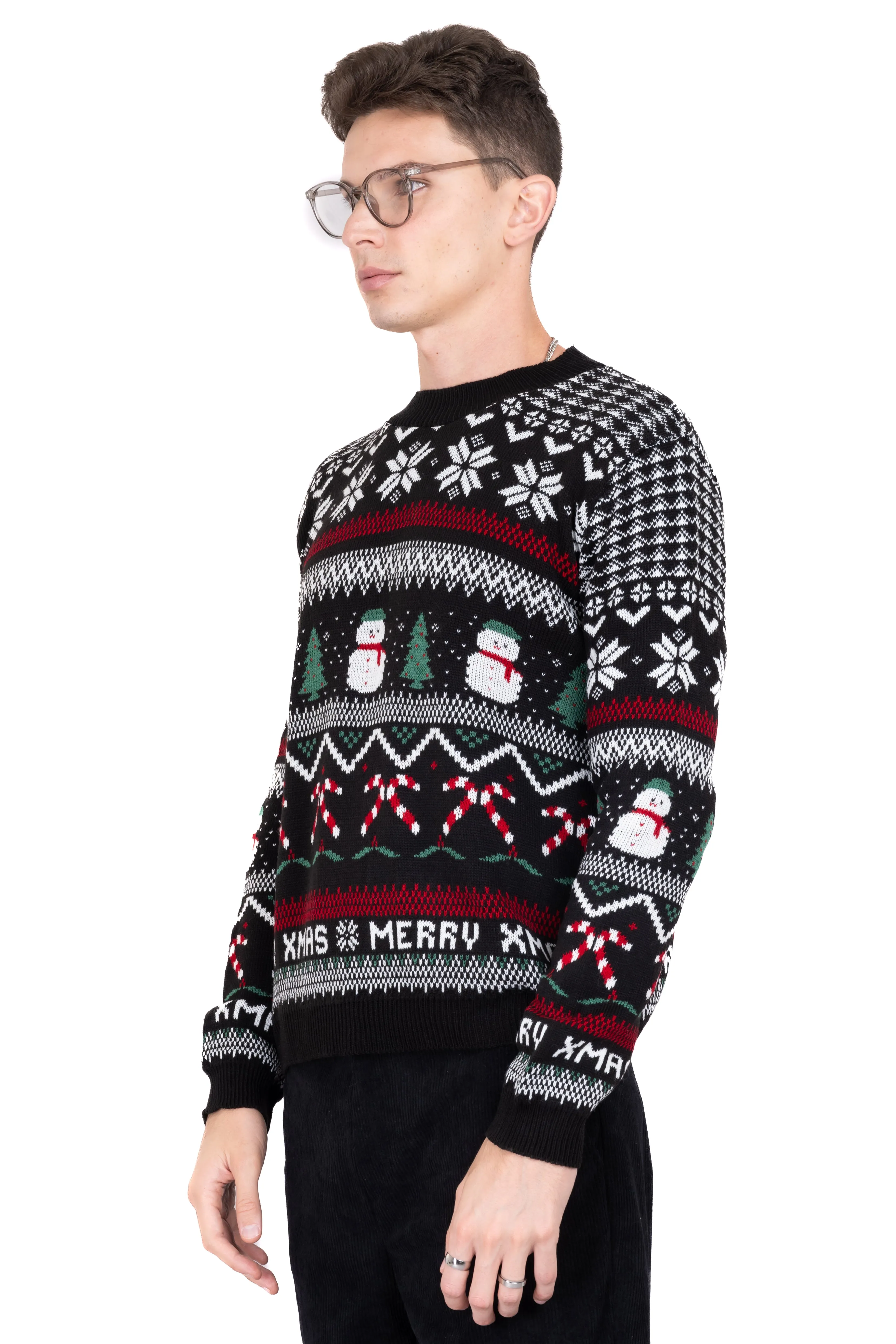 Suéter navideño Merry X-mas muñeco nieve sold by Shasa product image thumbnail 3