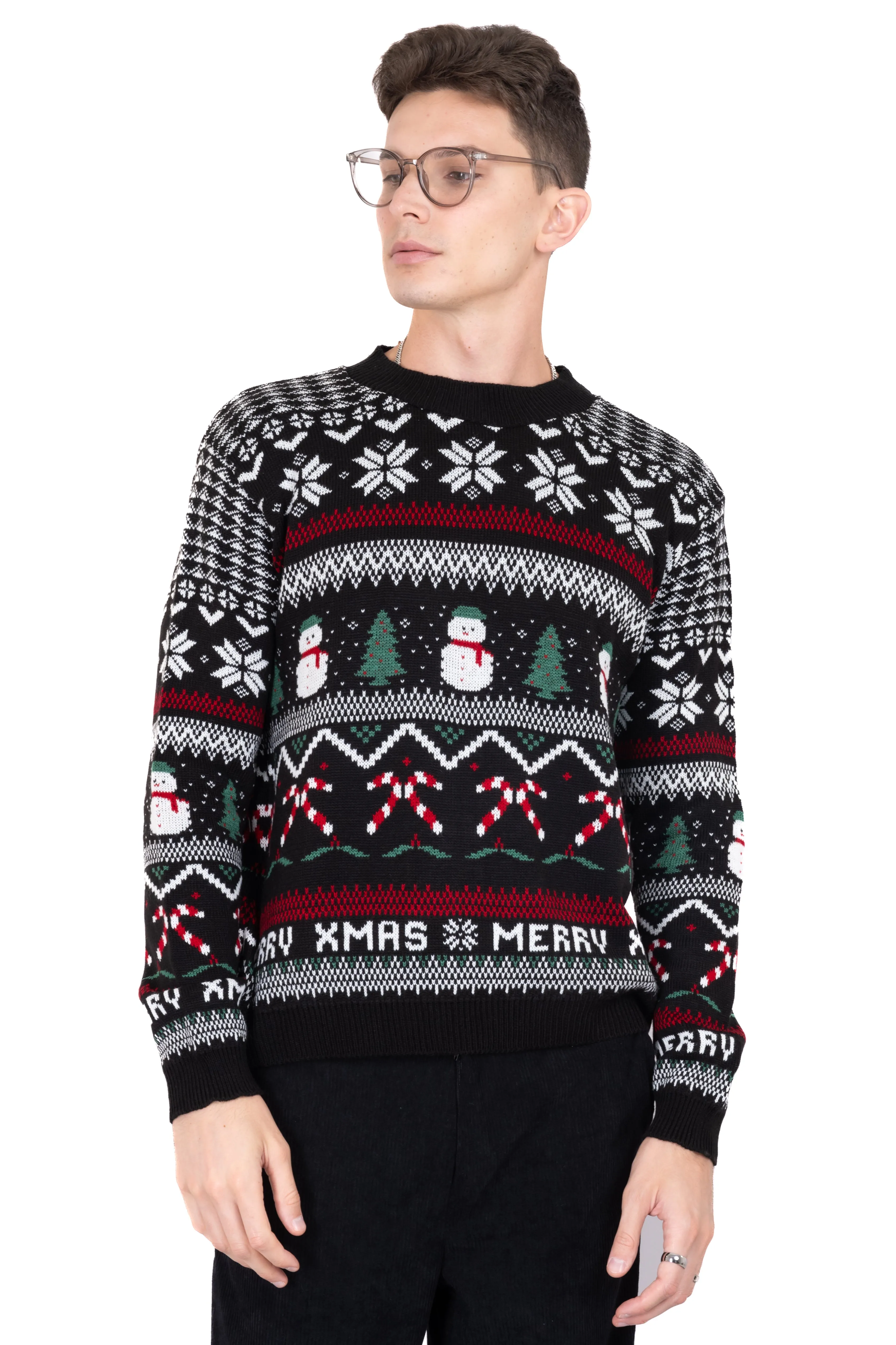 Suéter navideño Merry X-mas muñeco nieve sold by Shasa