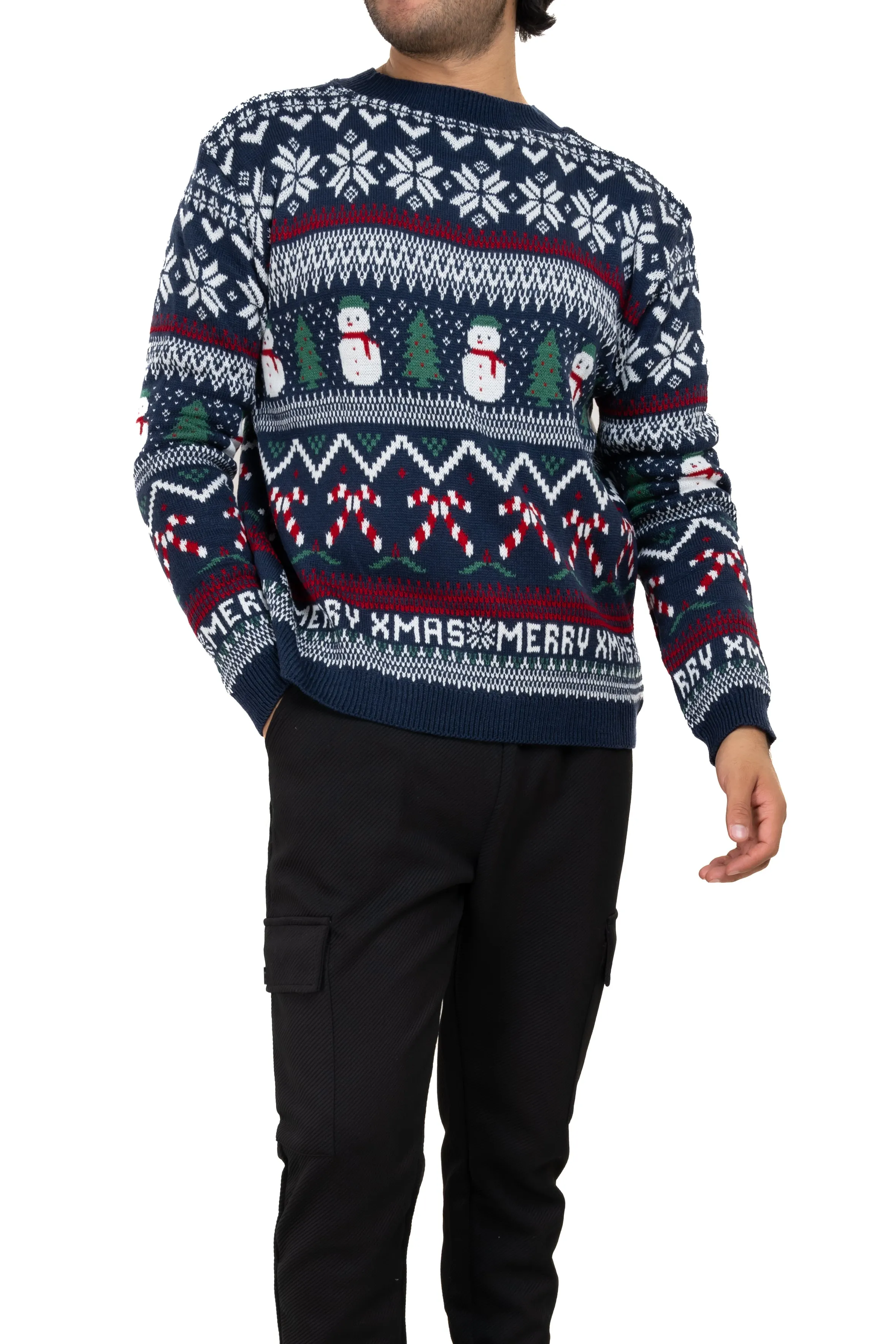 Suéter navideño Merry X-mas muñeco nieve sold by Shasa