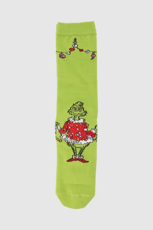 Calcetin grinch adorno navideño sold by Shasa