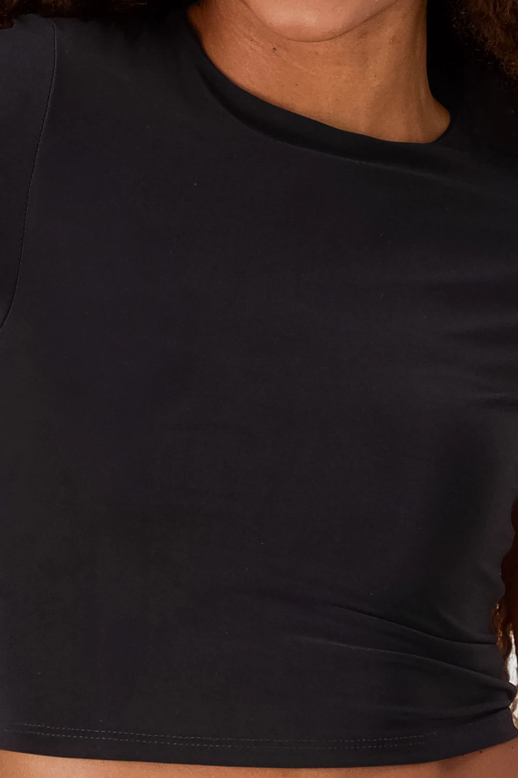 Top crop doble tela manga corta sold by Shasa product image thumbnail 5