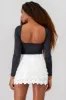 Body licra manga larga escote espalda sold by Shasa