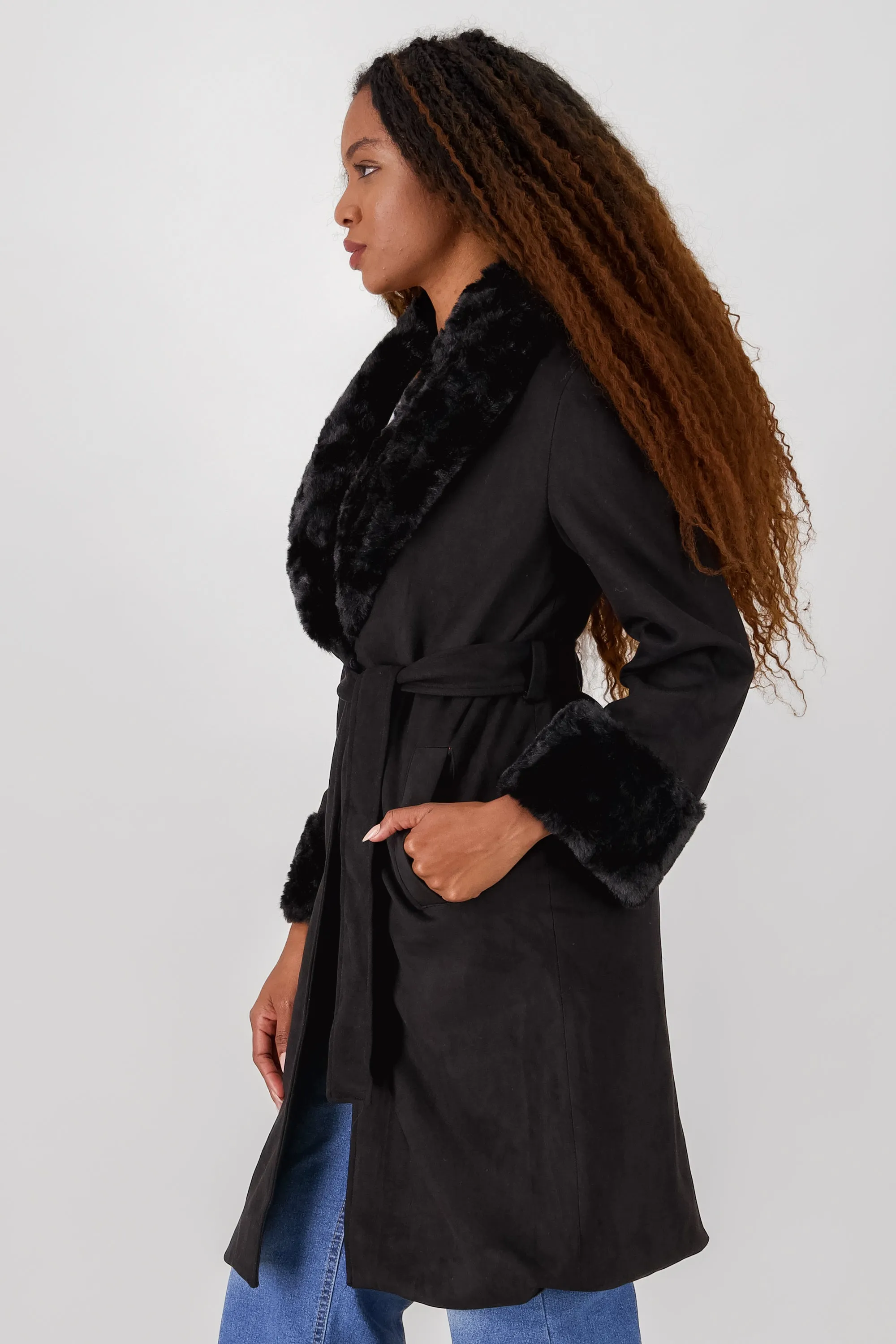 Abrigo peluche mangas cuello sold by Shasa product image thumbnail 3