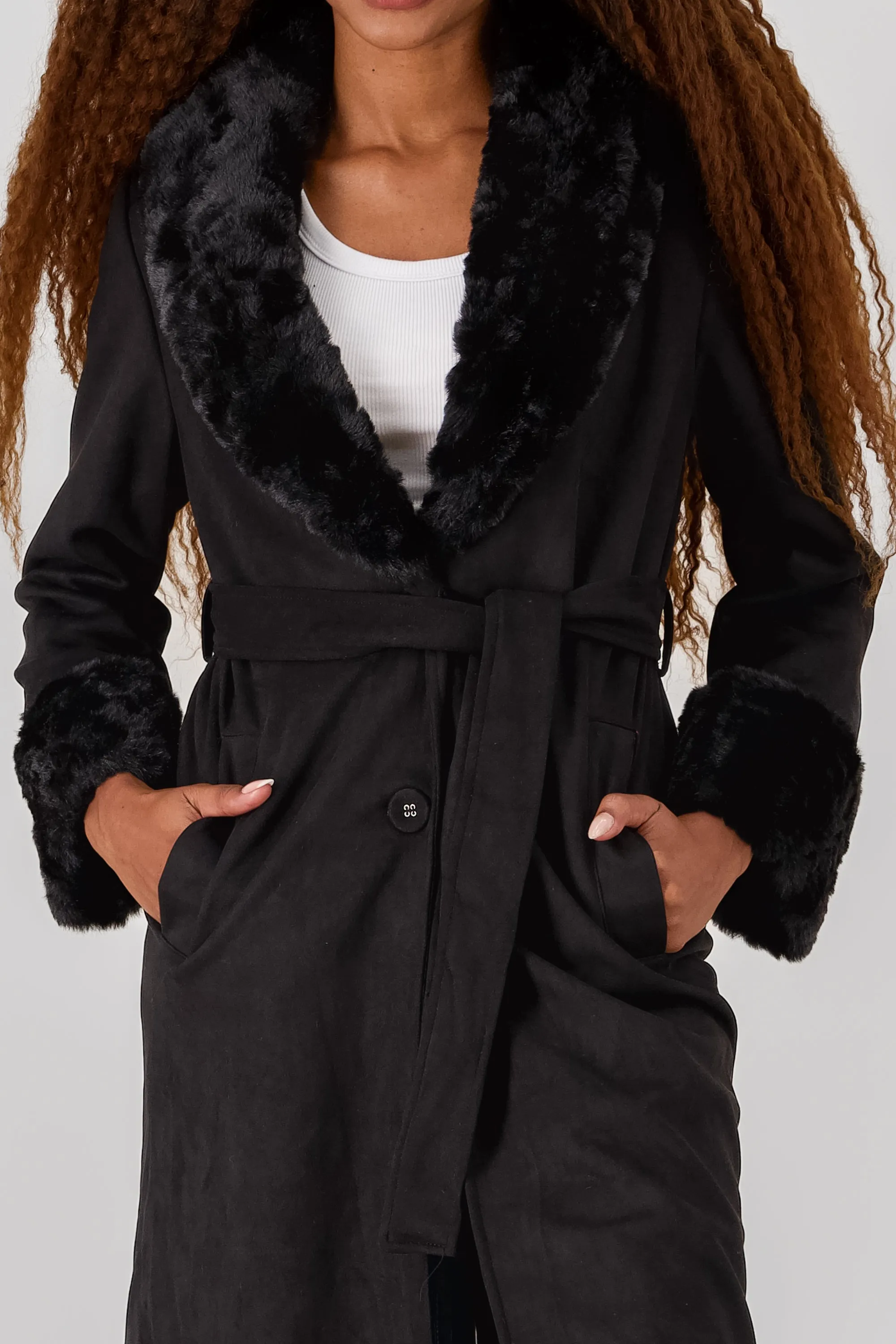 Abrigo peluche mangas cuello sold by Shasa product image thumbnail 5