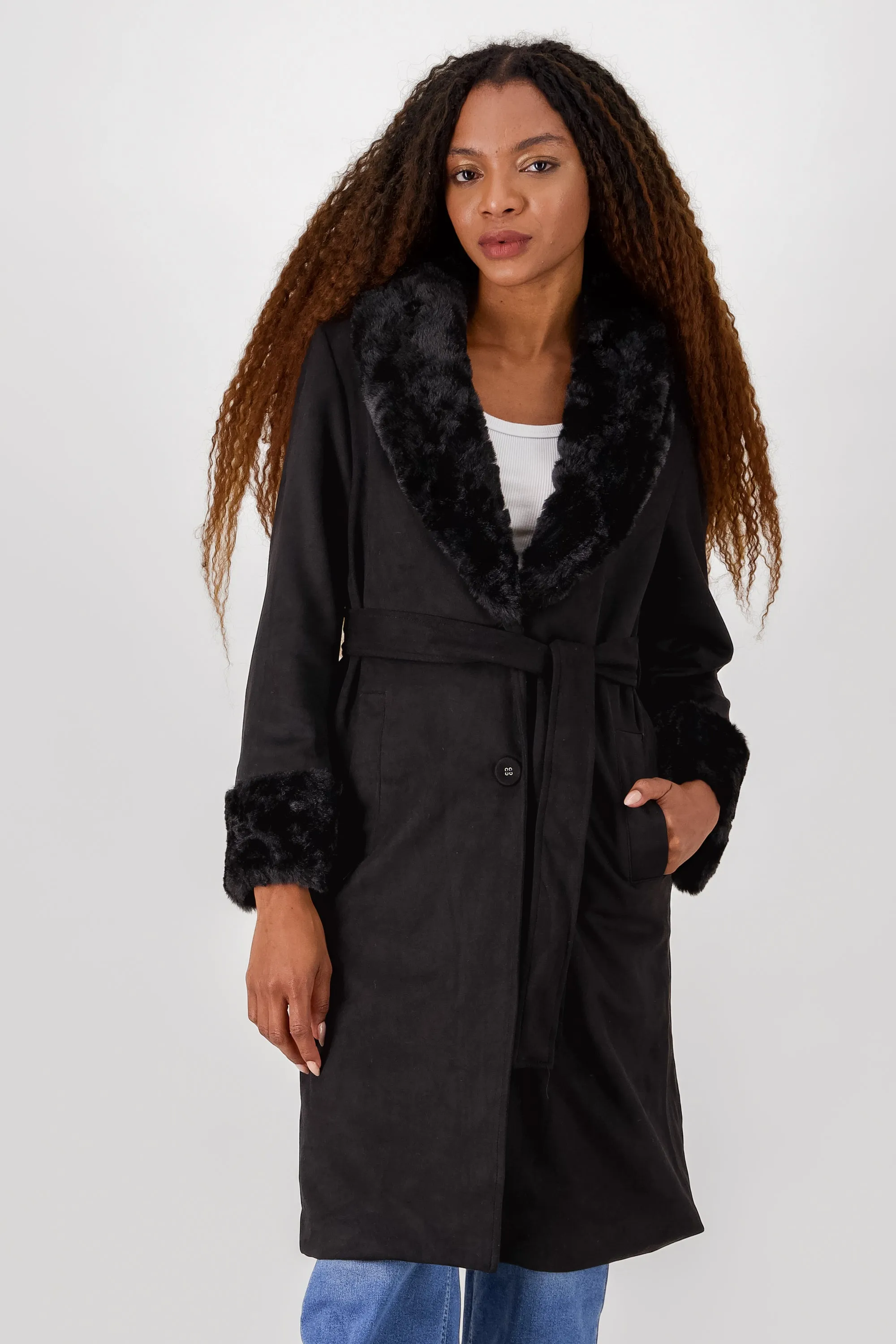 Abrigo peluche mangas cuello sold by Shasa product image thumbnail 2