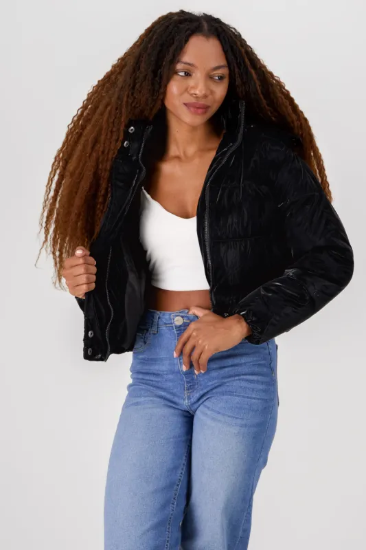 Chamarra gorro capitonada sold by Shasa