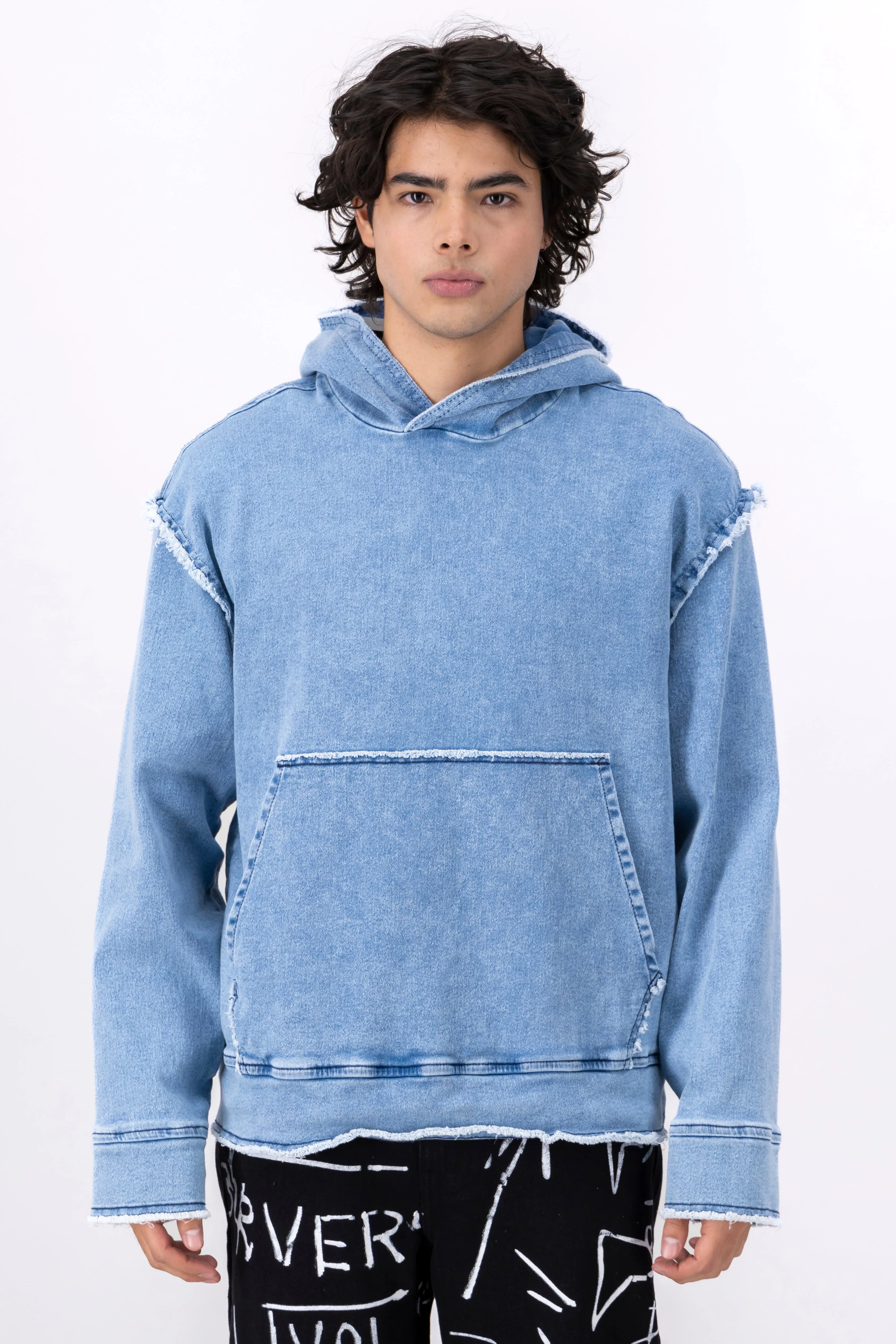 Sudadera denim cortes destrucción sold by Shasa product image thumbnail 2