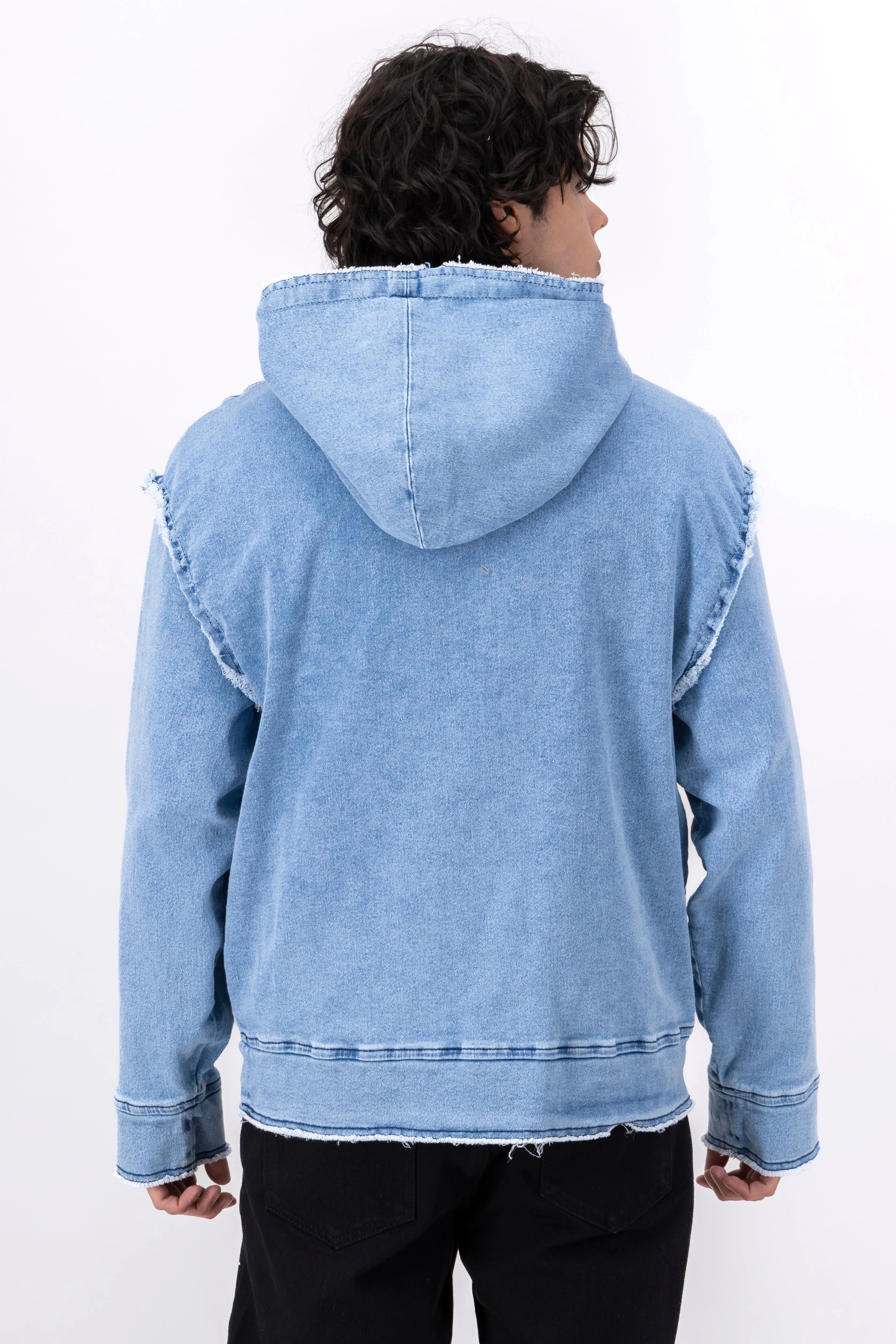 Sudadera denim cortes destrucción sold by Shasa product image thumbnail 4