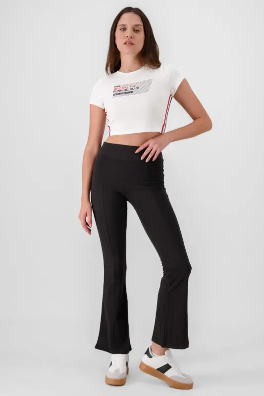 Pantalon flare textura liso sold by Shasa