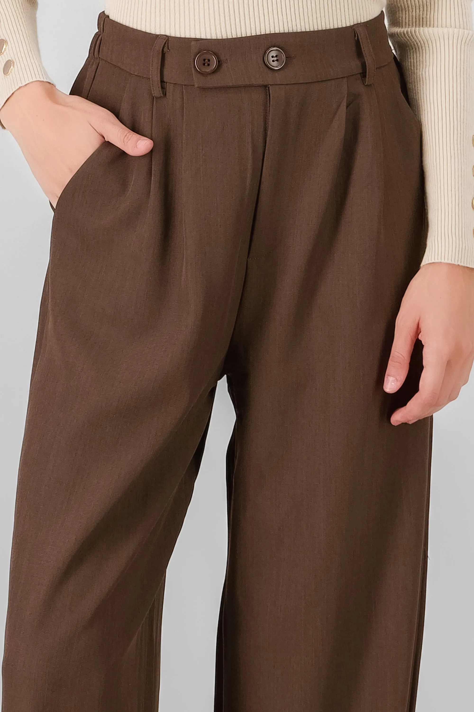 Pantalon amplio detalle doble boton sold by Shasa product image thumbnail 5
