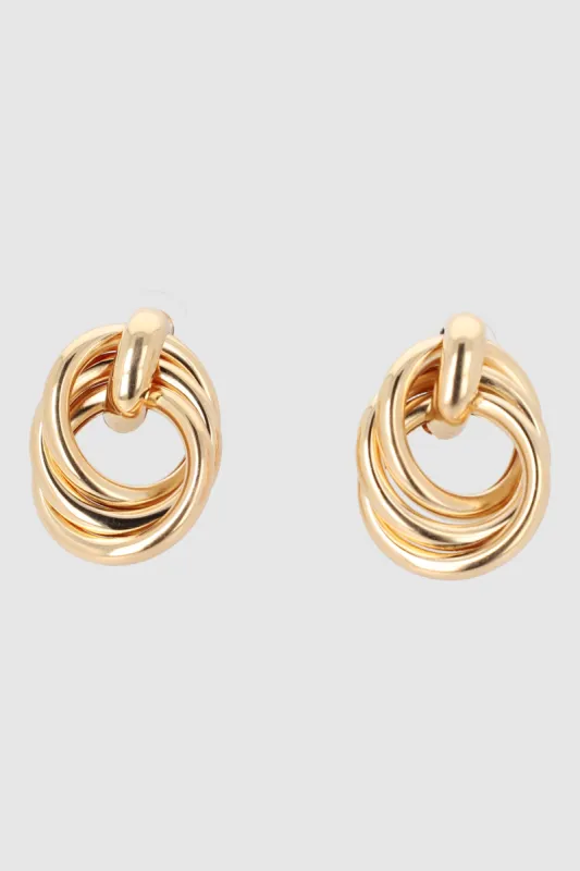 Aretes circulo metal sold by Shasa