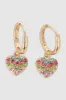Arracadas corazon brillos sold by Shasa