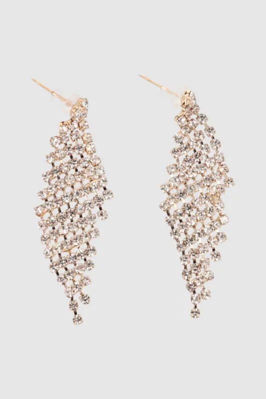 Aretes colgantes brillos sold by Shasa