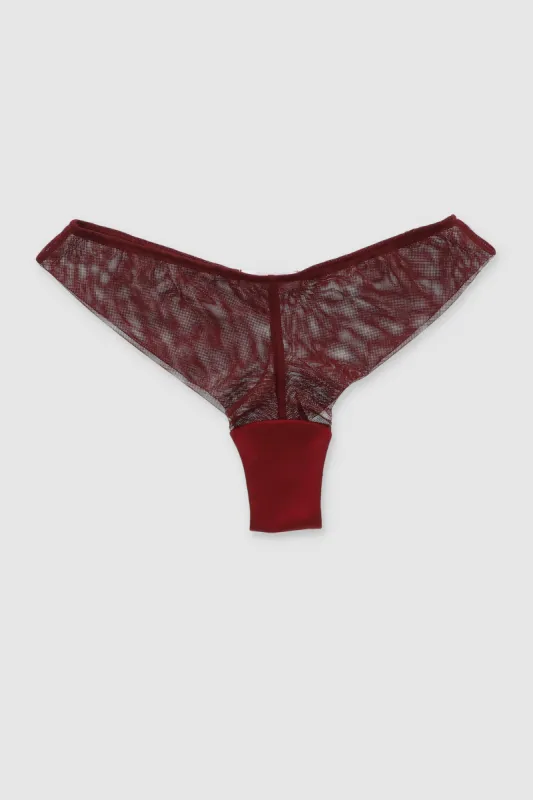 Tanga de mesh y licra sold by Shasa