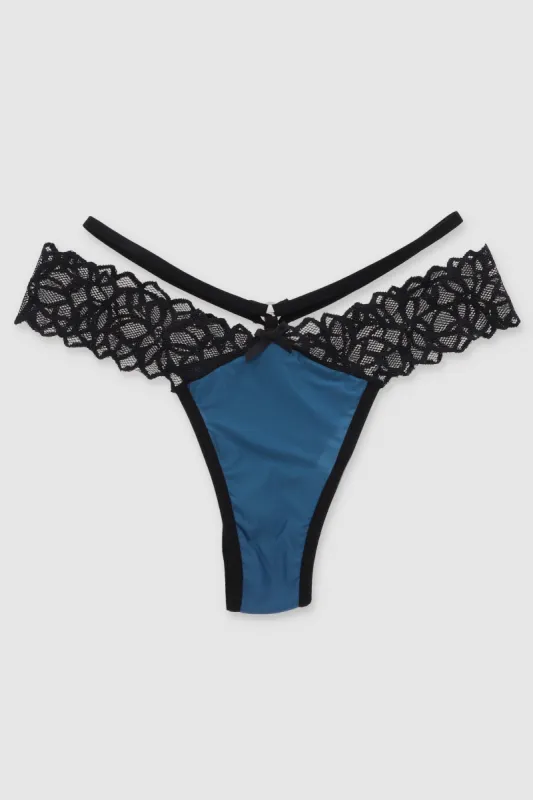 Tanga de encaje con bies sold by Shasa