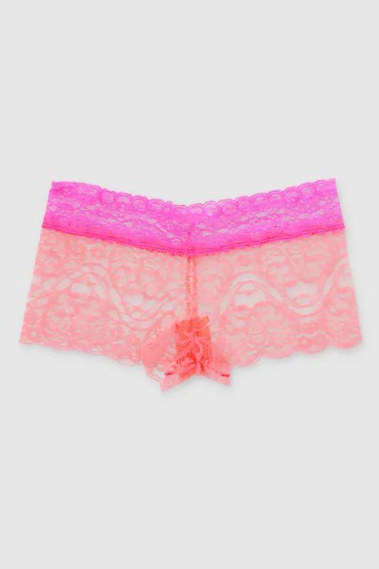 Boxer de encaje bicolor sold by Shasa